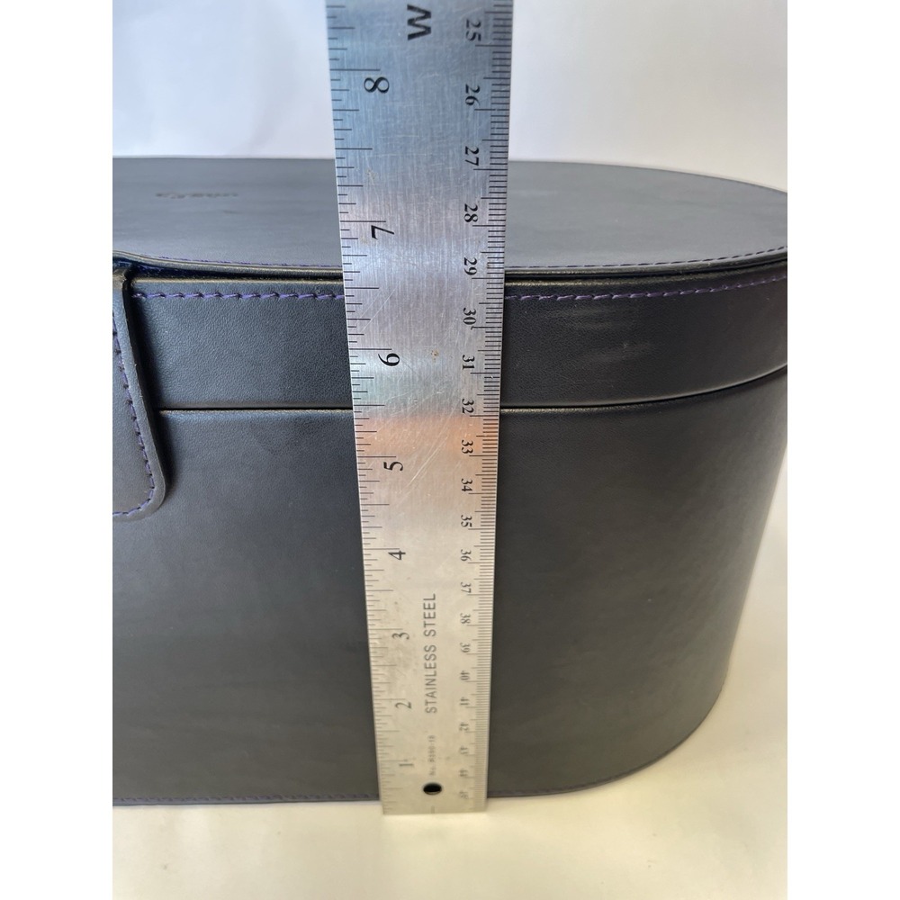 DYSON Airwrap Leather Storage CASE ONLY Black Purple Trim Excellent Condition - Picture 16 of 16
